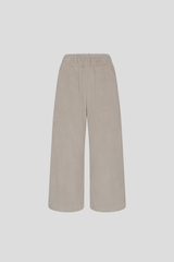 Corduroy culottes taupe