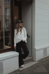 Nachhaltige Cap HEAD IN THE CLOUDS in Faded Black – fair produziert – Clara Himmel