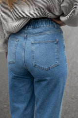 Mom Jeans Mid Blue