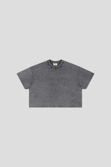 Cropped Shirt Vintage Grey