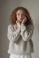 Chunky knit sweater Light Sand