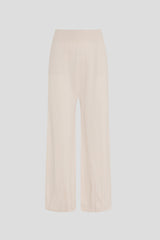 knitted trousers ecru