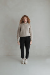 Chunky knit sweater Light Sand