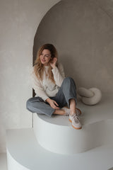 O-Shape Corduroy Pants Grey