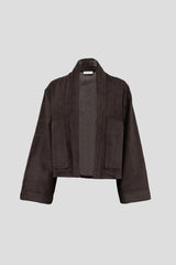 Cordjacke Dark Brown