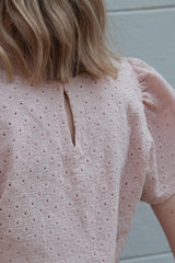 Bluse mit Stickerei Rose