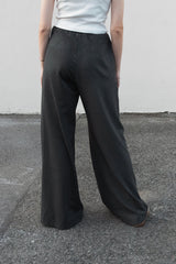 Hose Wide Leg Dark Grey