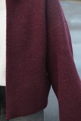 Jacke aus Wolle Burgundy