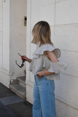 Ruffled Blouse Faded Green