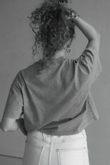 Cropped Shirt Vintage Grey