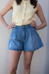 Jeans Shorts Mid-Blue