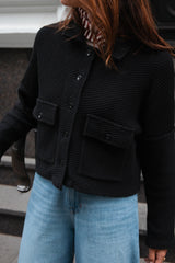 PREMIUM Knit Jacket Schwarz