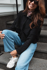 PREMIUM Knit Jacket Schwarz