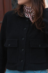 PREMIUM Knit Jacket Schwarz