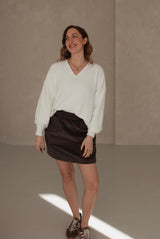 Off-White V-neck knitted sweater