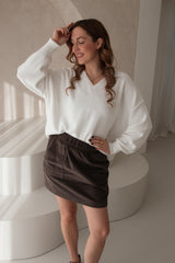 Off-White V-neck knitted sweater