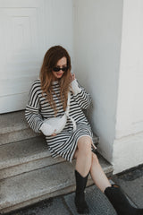 knitted dress stripes