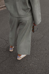 Cord-Culotte Faded Green