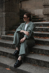 Cord-Culotte Faded Green