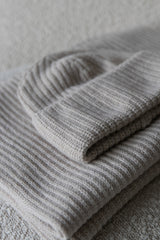 Rib-knit hat Light Sand