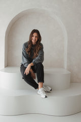 Boyfriend-Sweater Vintage Black