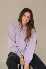 Boyfriend-Sweater Vintage Lavender