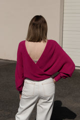 Wrap Sweater Pink