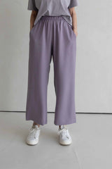 Lyocell culottes in lilac