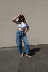 O-Shape Jeans Mid-Blue