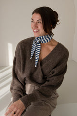 Mini Scarf Blue/White