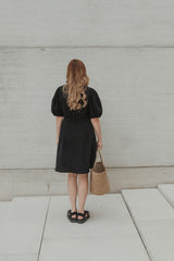 Kleid mit Schleife Black