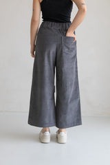 Cord-Culotte Dark Grey