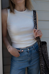 Cropped-Tanktop Off-White