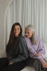 Boyfriend-Sweater Vintage Lavender