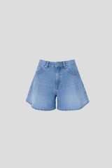 Jeans Shorts Mid-Blue