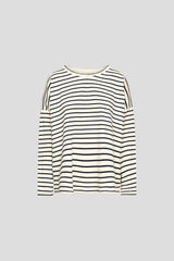 Longsleeve Ecru Stripes Short