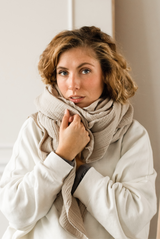 Cotton scarf SAND