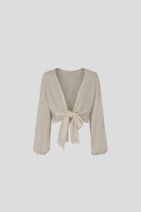 Wickelbluse Sand