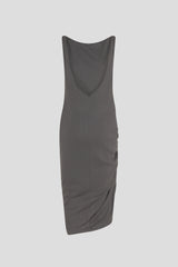 Kleid aus Rippjersey Grey