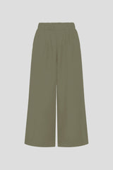 Culotte aus Lyocell Khaki