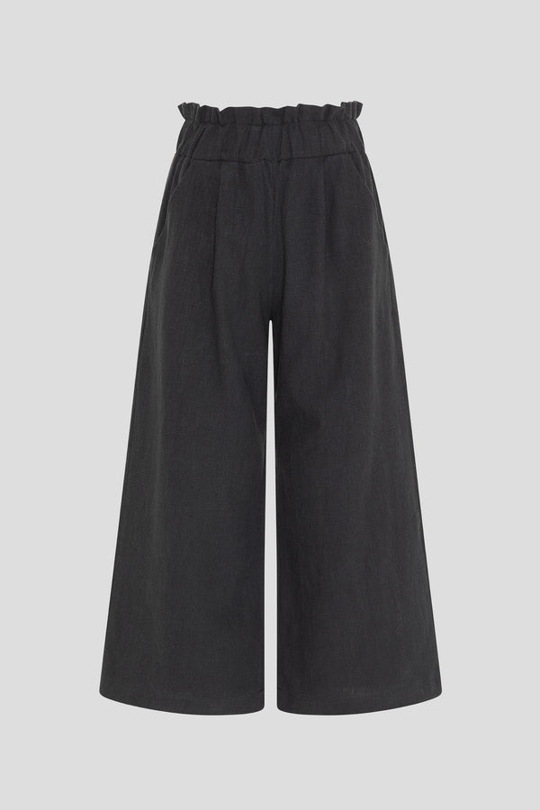 Culotte aus Leinen Night Blue LINA