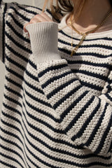 knitted dress stripes 