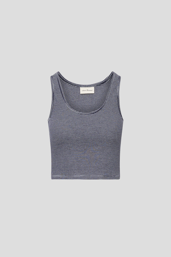 Cropped-Tanktop geringelt