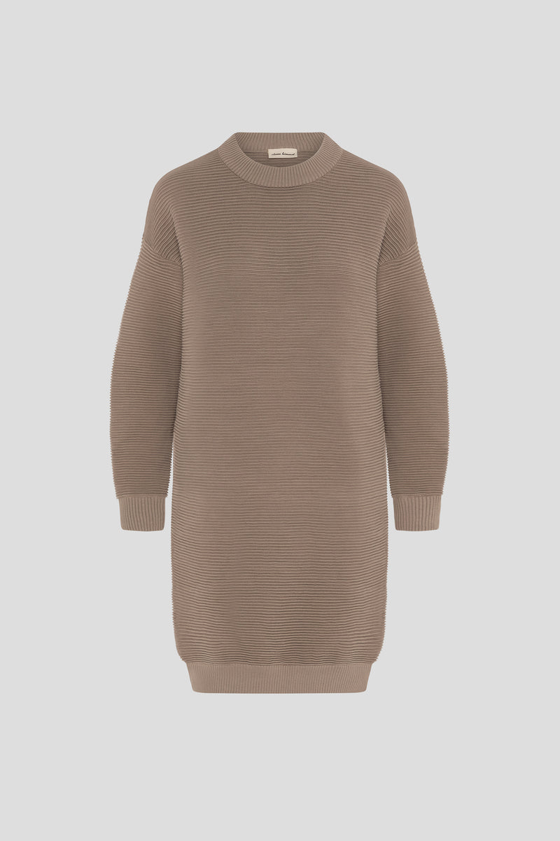 Strickkleid Beige