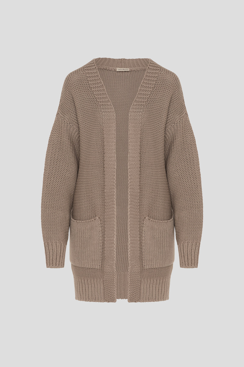 Strickmantel Sand PAULA