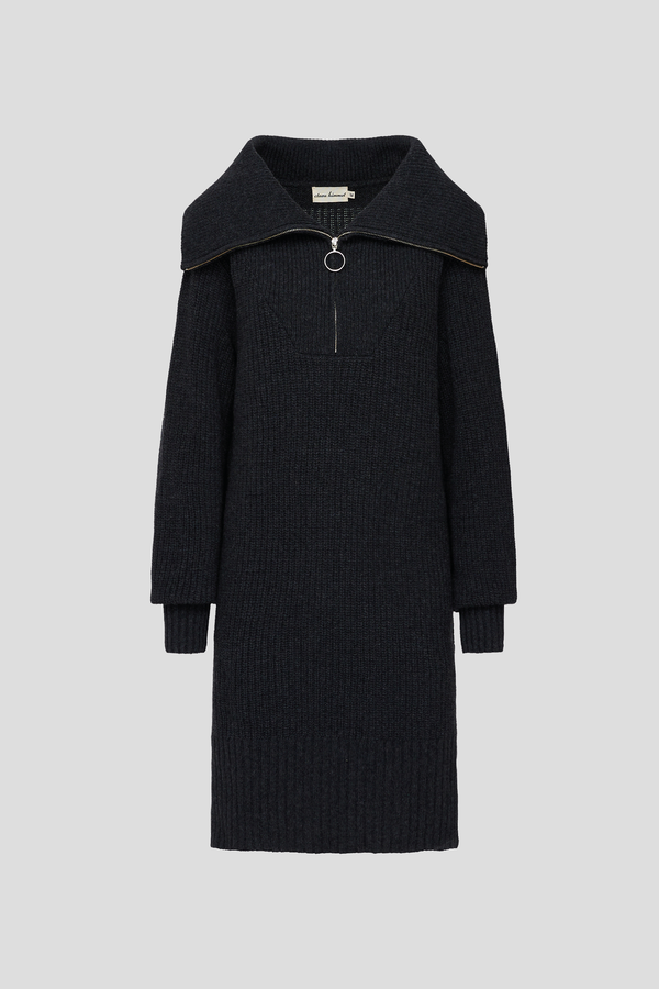 Troyer-Kleid Schwarz Melange