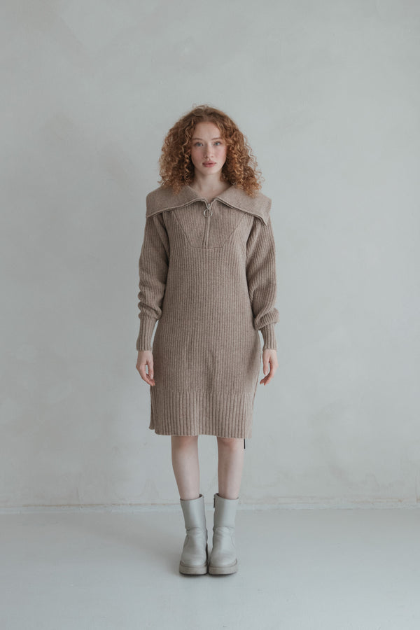 Troyer-Kleid Sand Melange