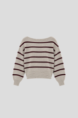 Burgundy Alpaca Blend Wrap Sweater