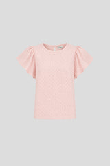 Bluse mit Stickerei Rose