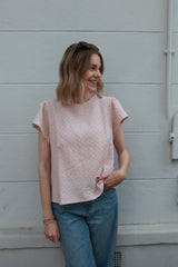 Bluse mit Stickerei Rose